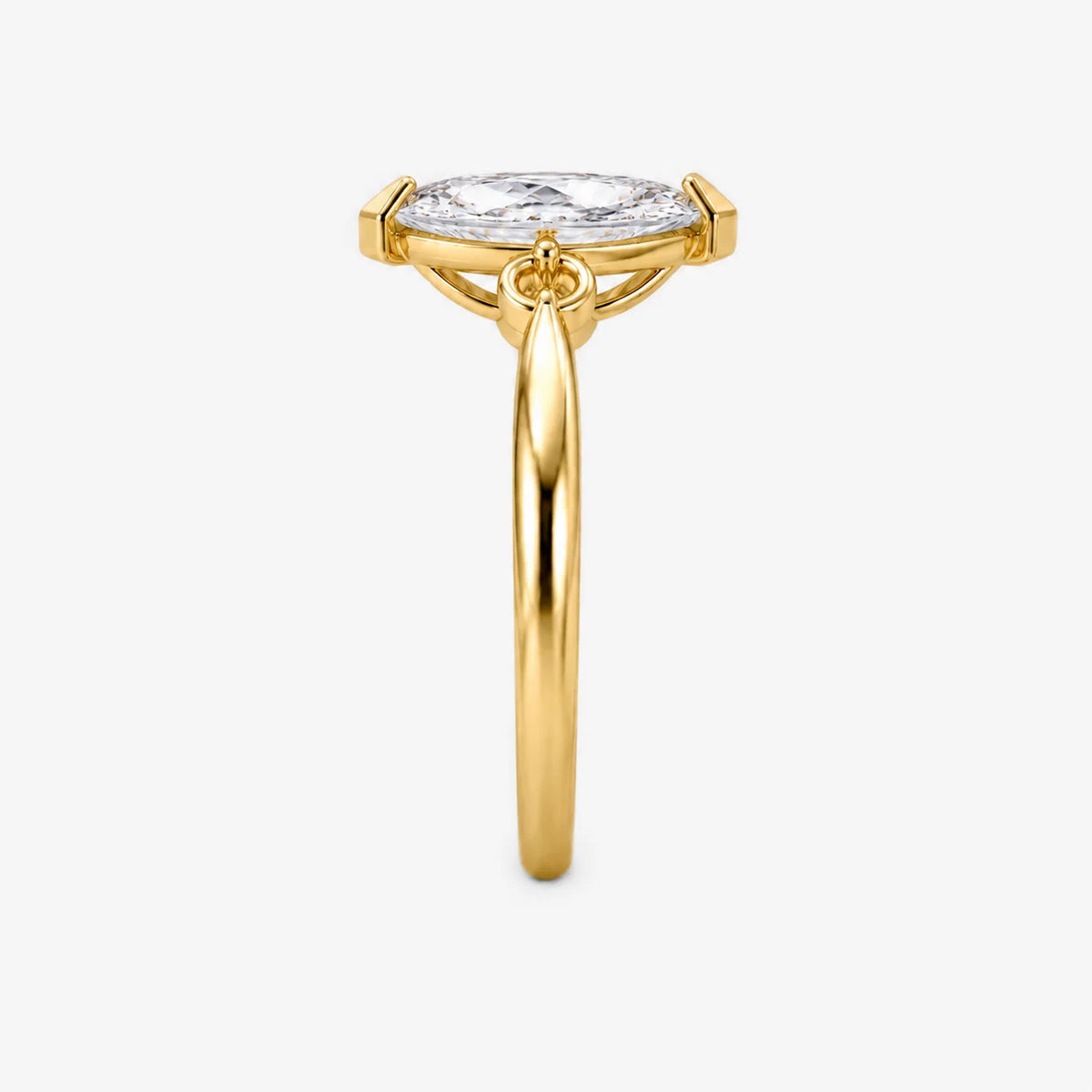 The Lumiere Marquise Bezel Solitaire Ring