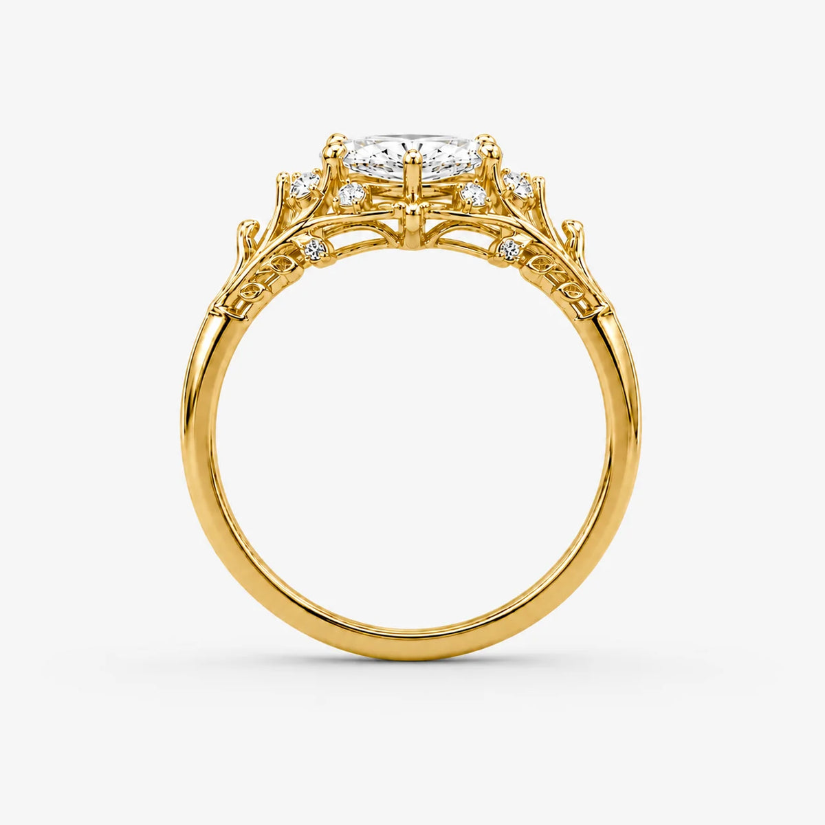 The Clementia Lumiere Marquise Filigree Ring