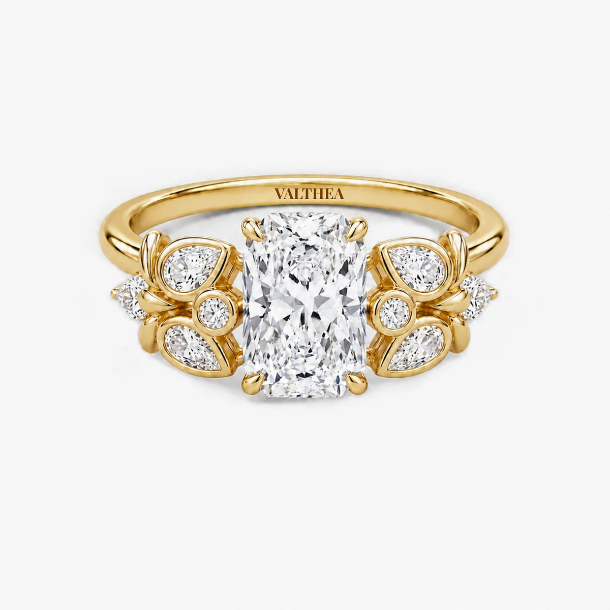 The Filigree Lumiere Emerald Cut Solitaire Ring
