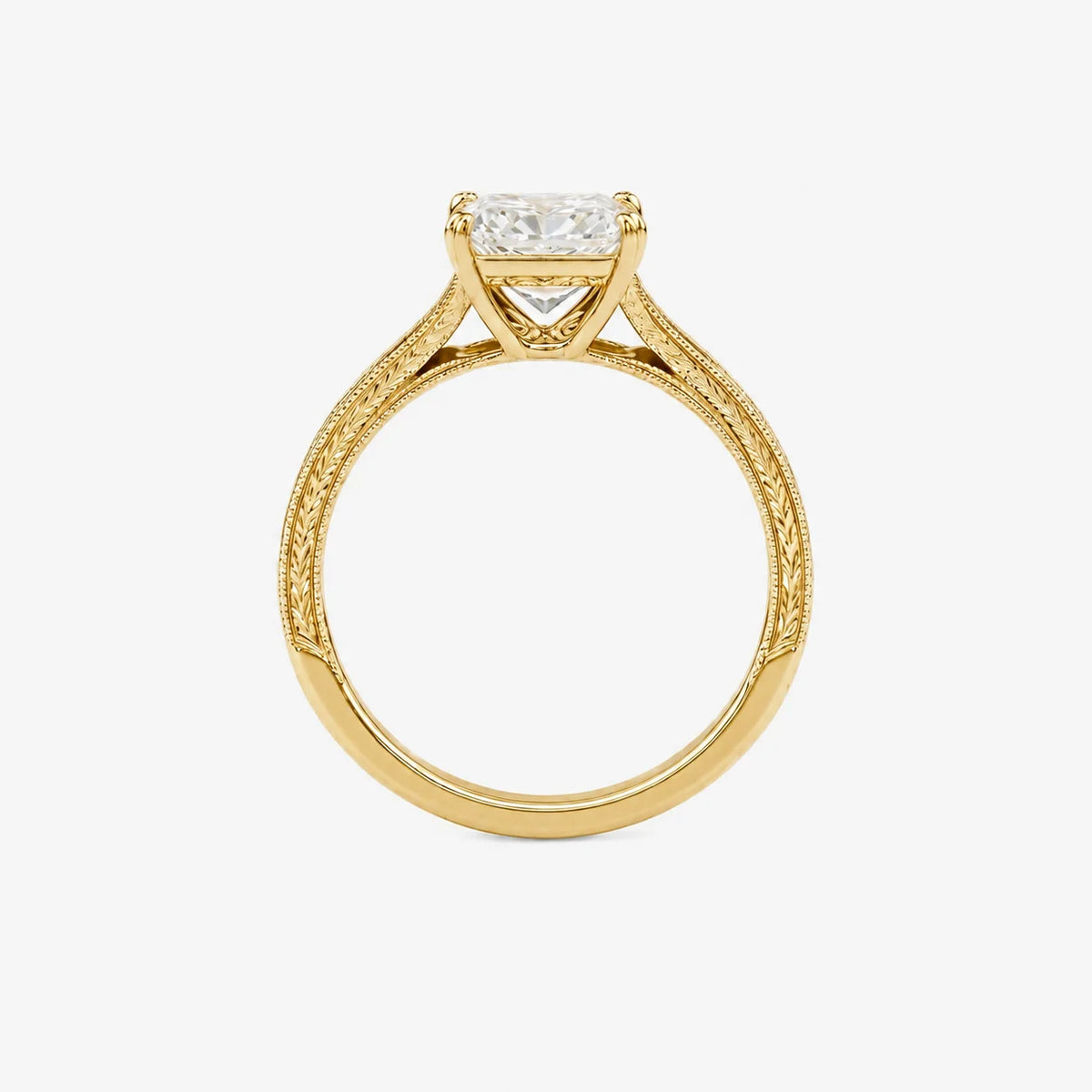 The Filigree Emerald Cut Solitaire Ring