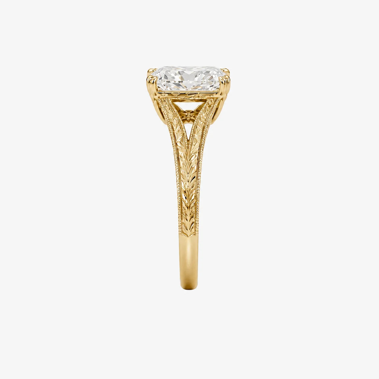 The Filigree Emerald Cut Solitaire Ring