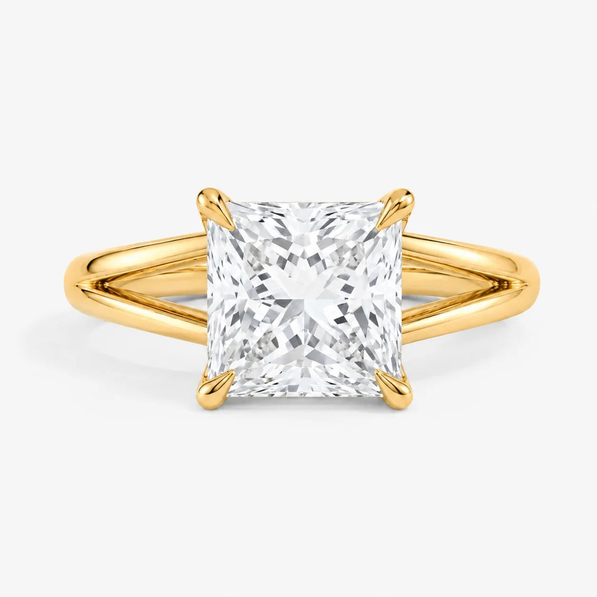 The Cubis Cushion Split-Shank Solitaire Ring