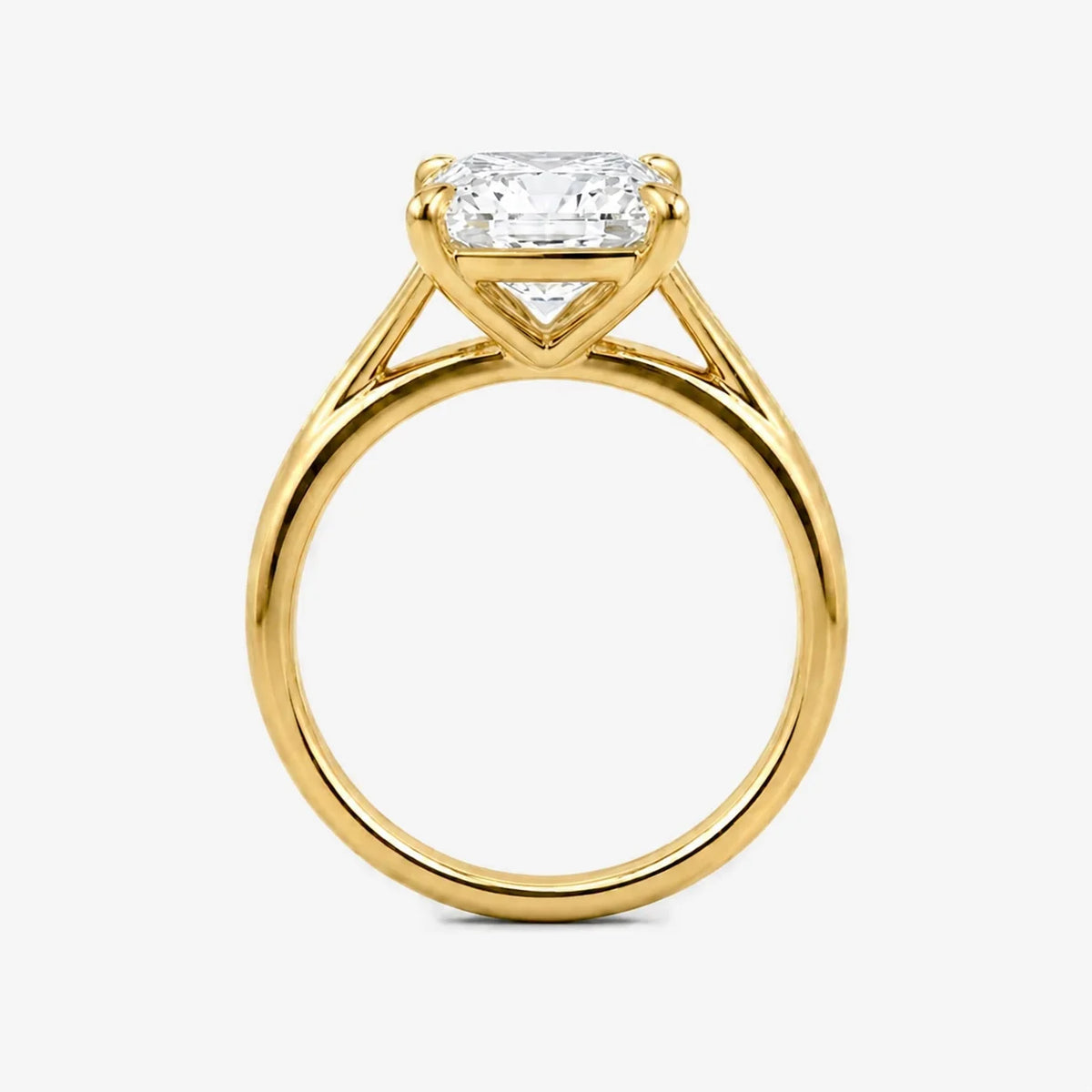 The Cubis Cushion Split-Shank Solitaire Ring
