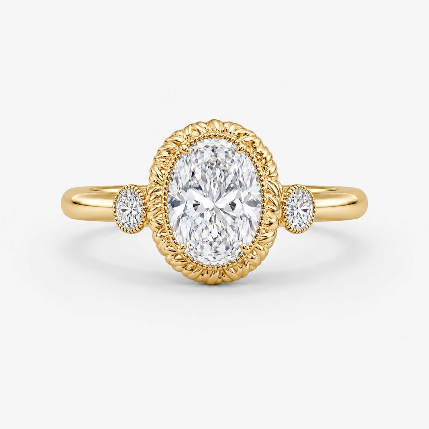 The Filigree Lumiere Oval Solitaire Ring