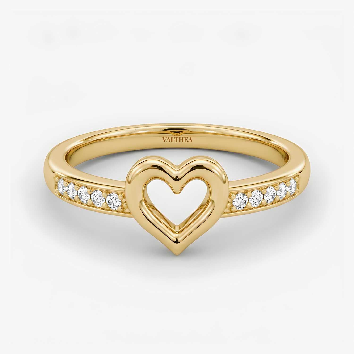 The Cor Cordis Heart Pave Promise Ring