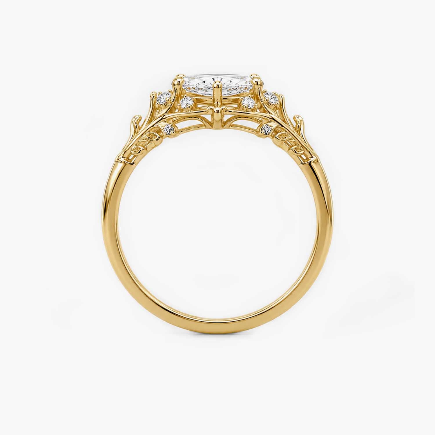 The Clementia Lumiere Marquise Filigree Ring