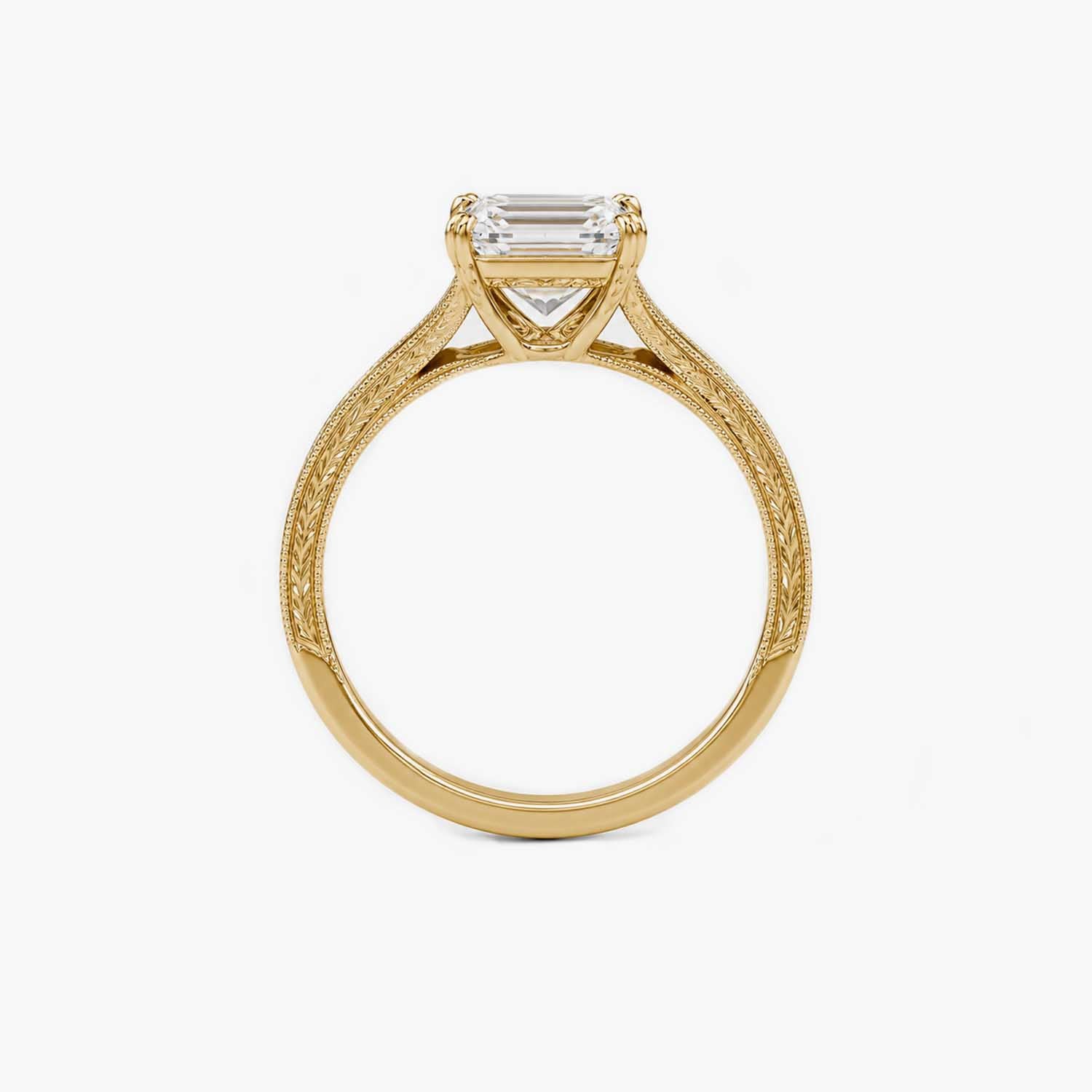 The Filigree Emerald Cut Solitaire Ring