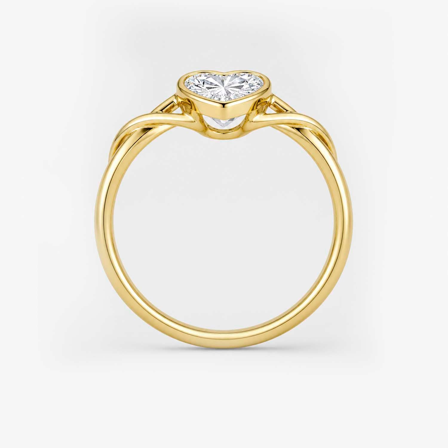The Lux Ordo Lumiere Heart Bezel Twist Ring