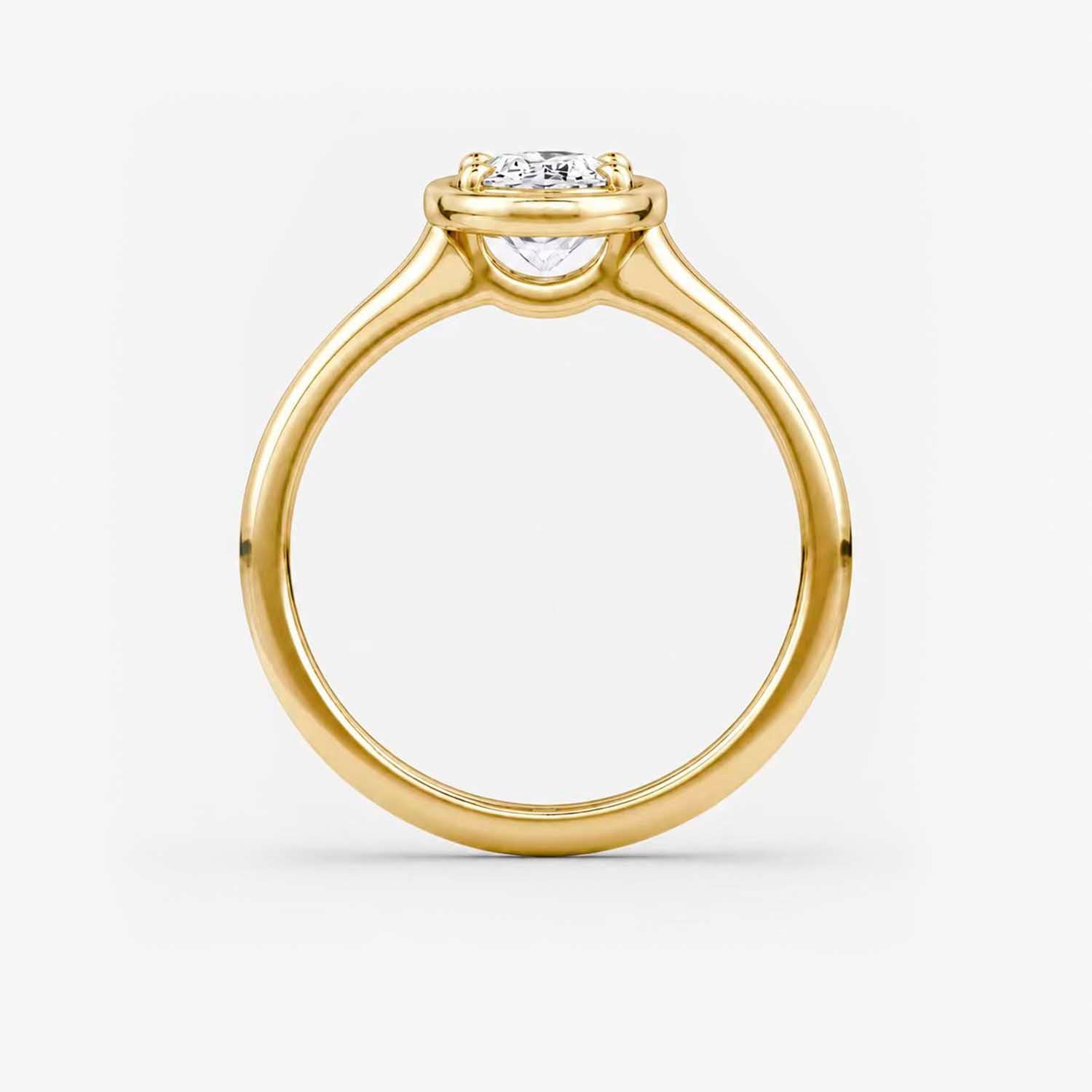 The Lux Ordo Lumiere Round Bezel Hammered Ring