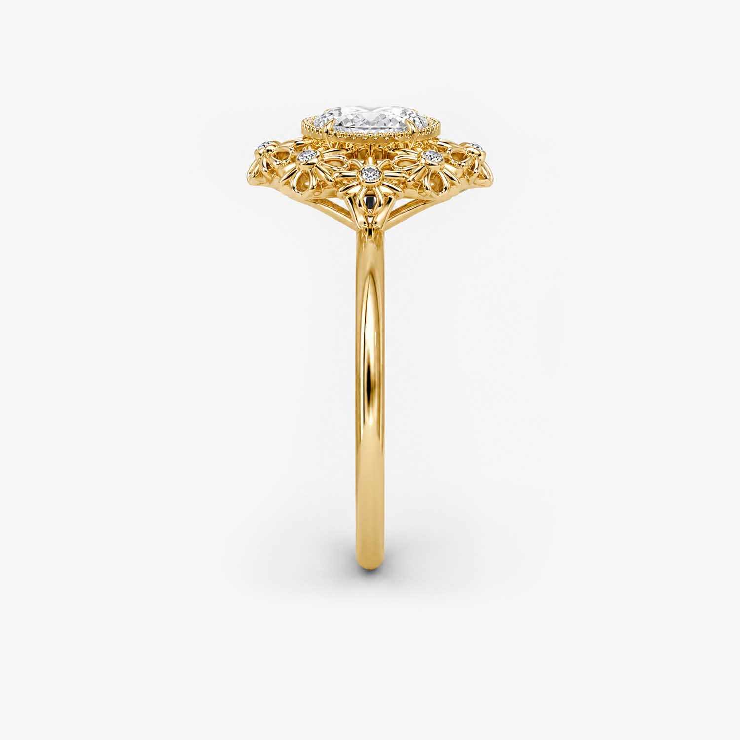 The Lux Ordo Lumiere Oval Filigree Cross Power Ring