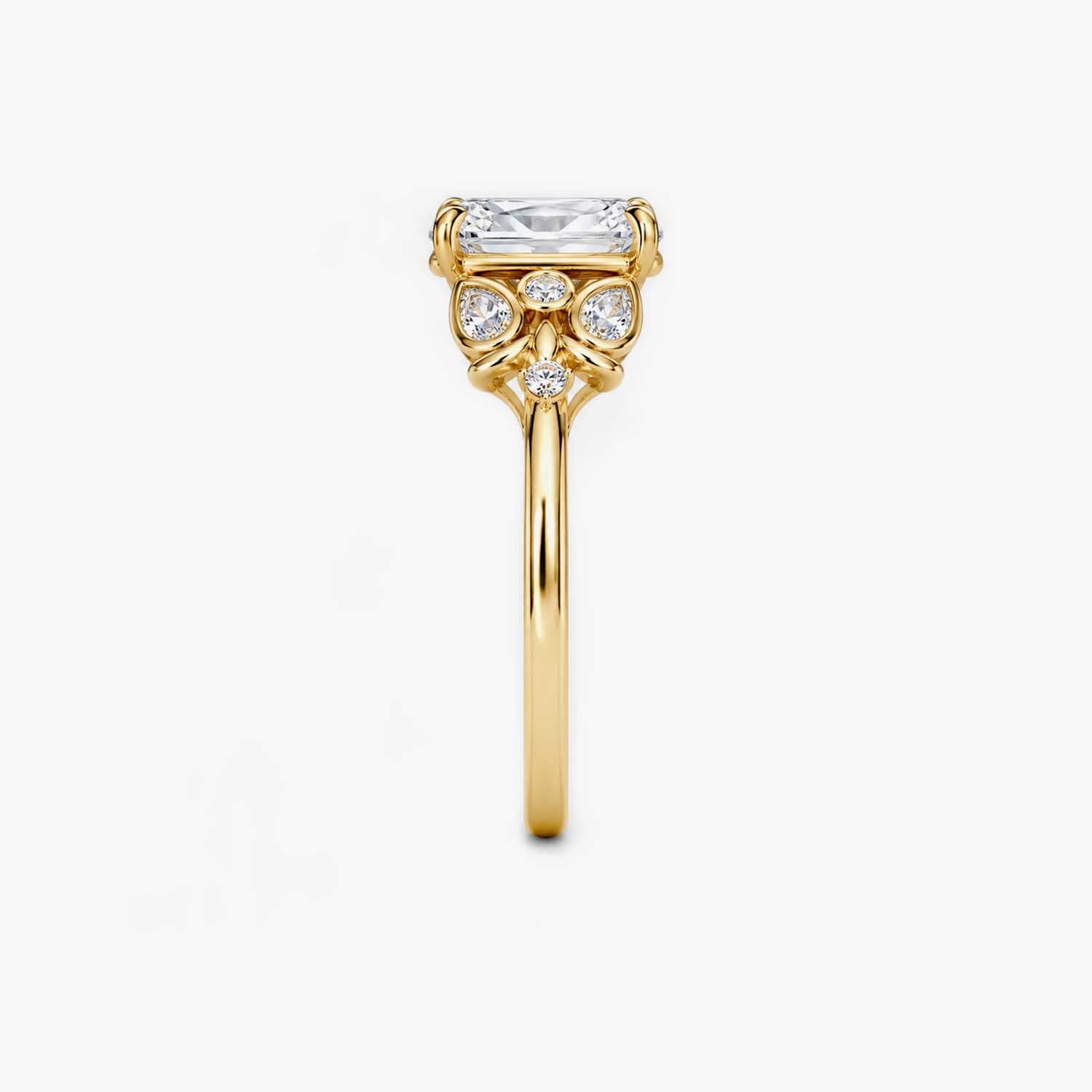 The Filigree Lumiere Emerald Cut Solitaire Ring