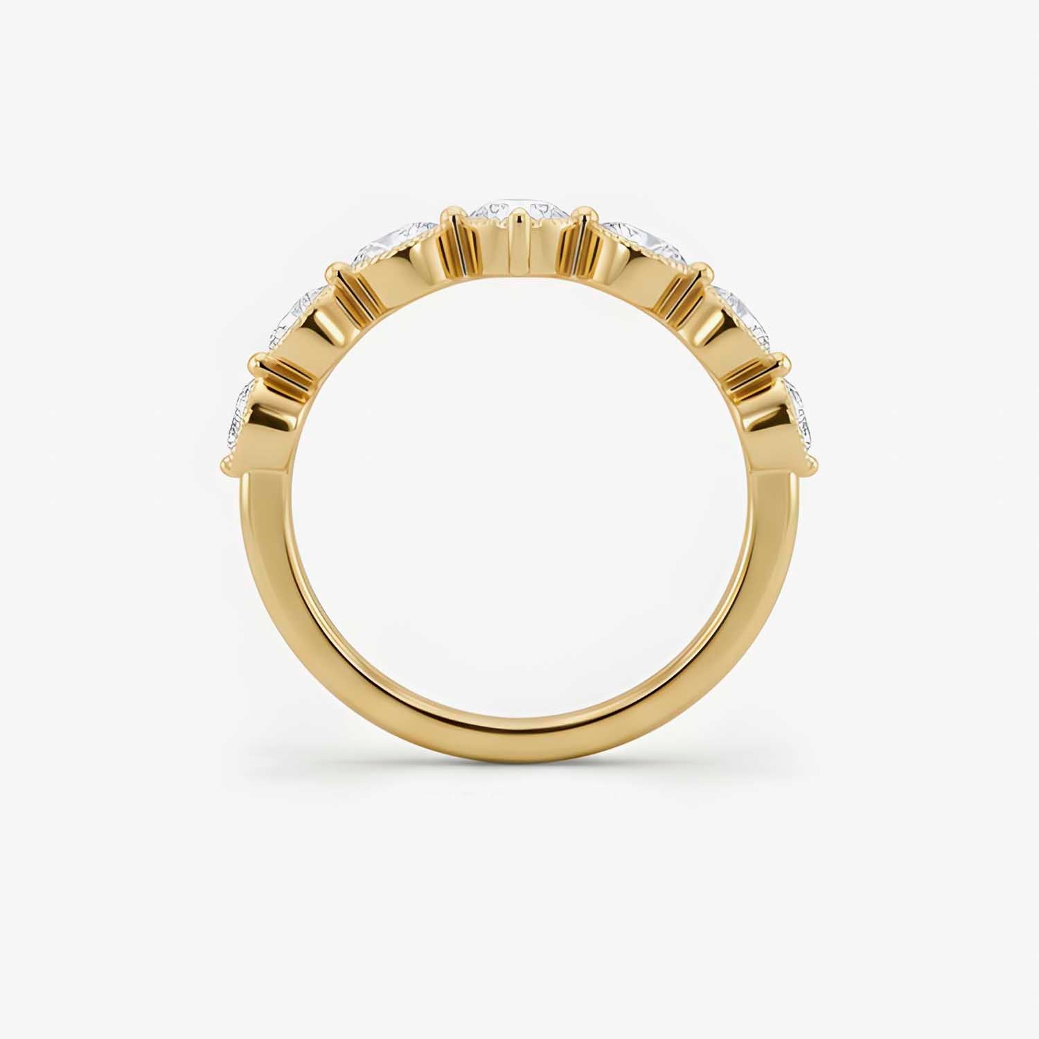 The Cor Lux Ordo Marquise Milgrain Pave Eternity Ring