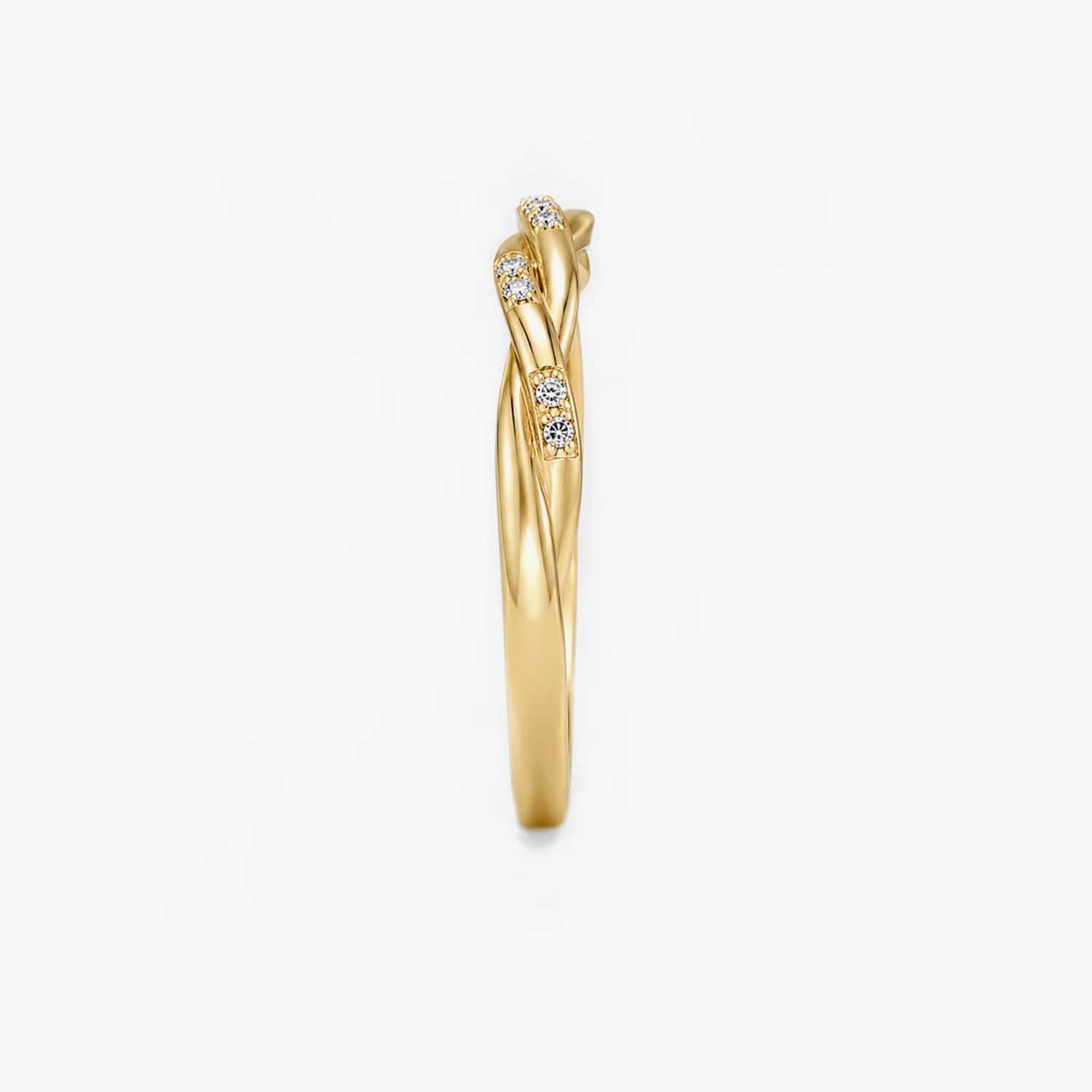 The Cor Lux Ordo Knot Pave Dual-Purpose Ring