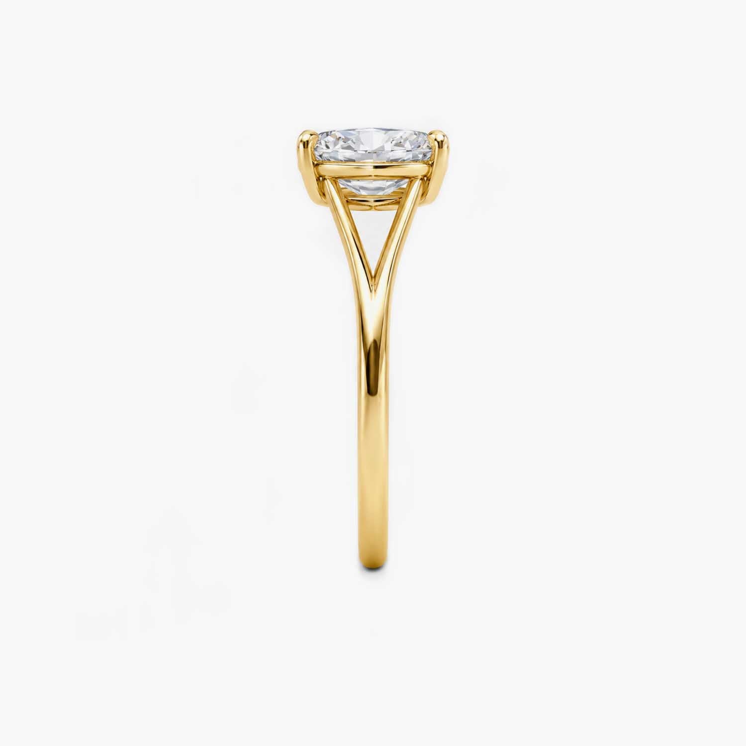 The Cubis Cushion Split-Shank Solitaire Ring