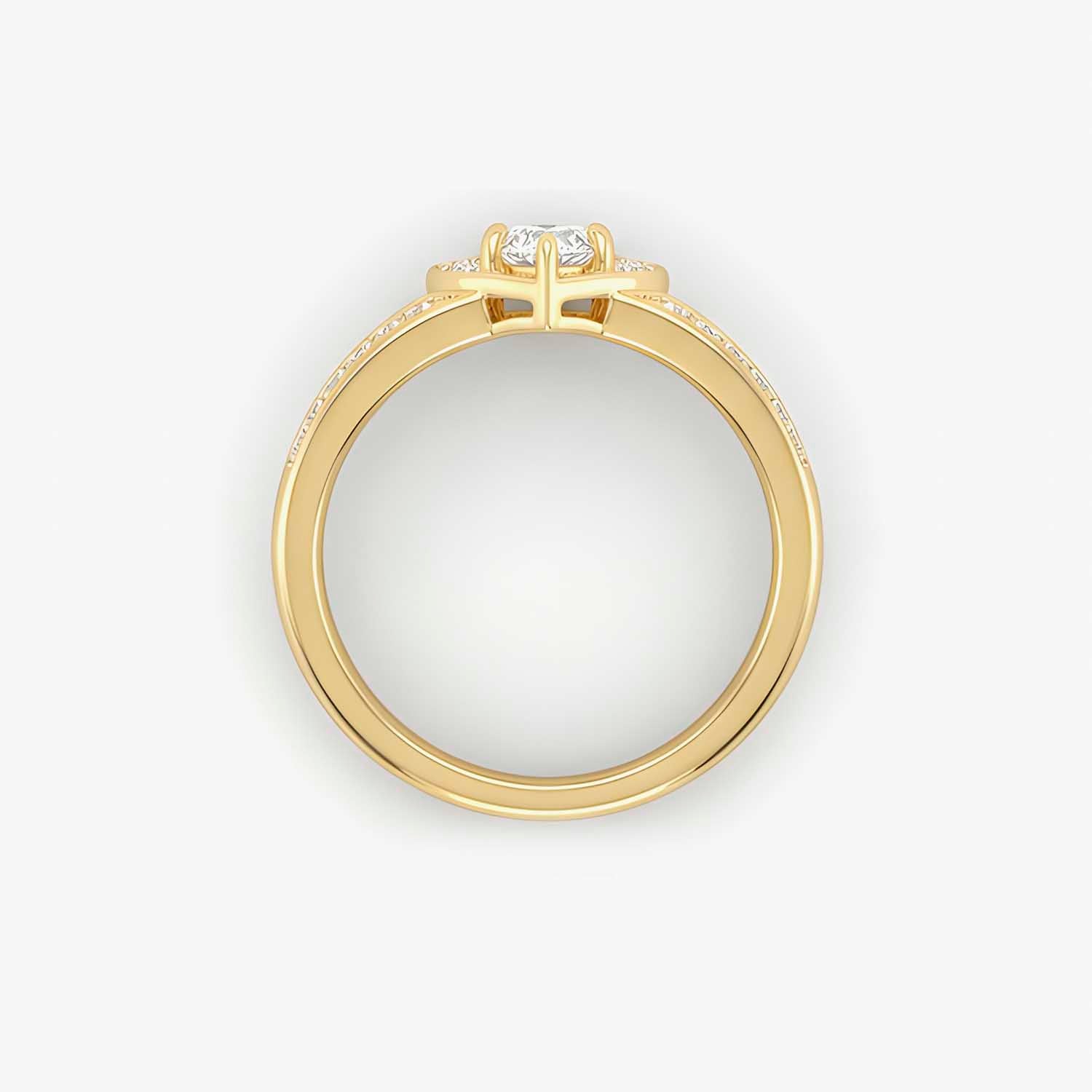 The Cor Lumiere Heart Solitaire Ring Set
