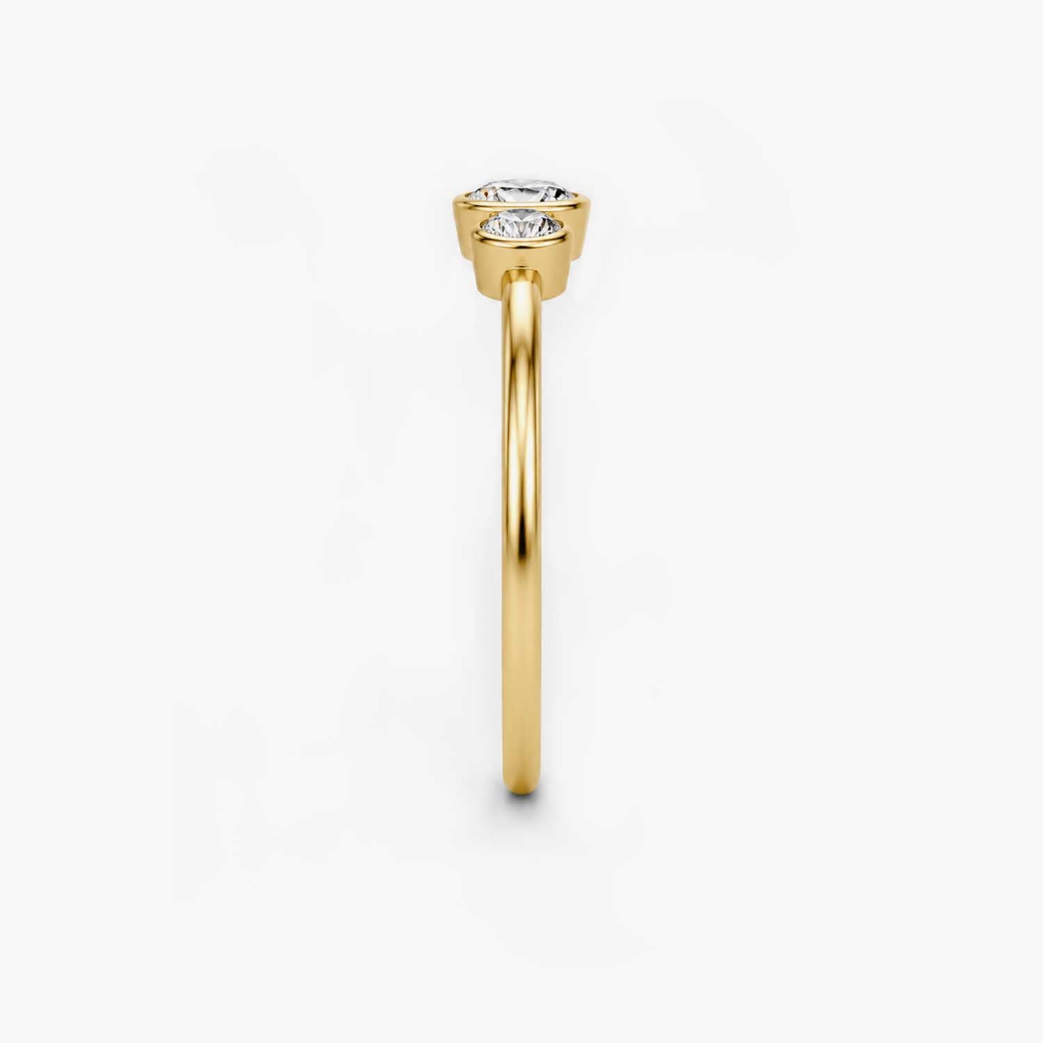 The Cor Fluctus Triple Heart Pave Ring