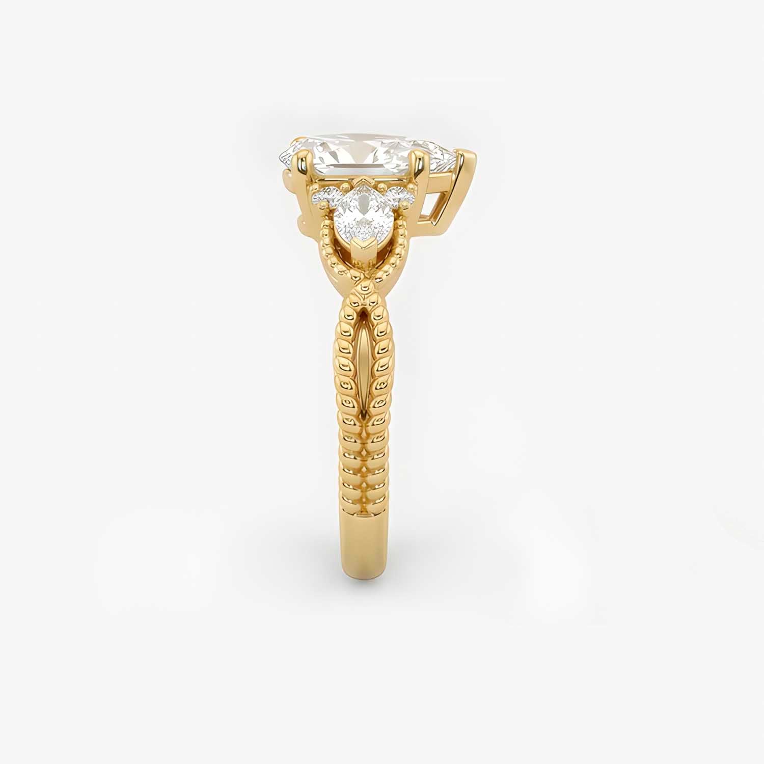 The Astra Bind Pear Solitaire Ring