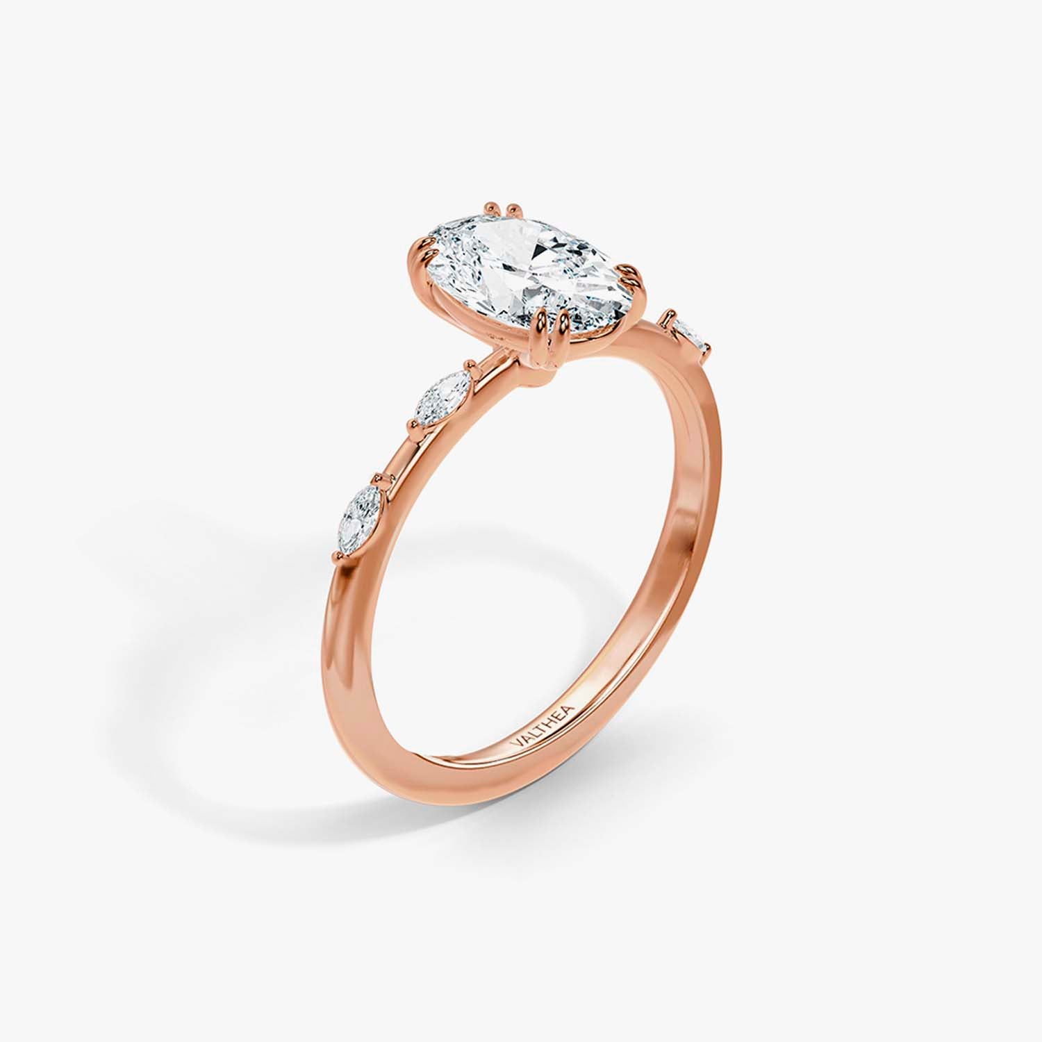 R001 Oval 18k Rose Gold