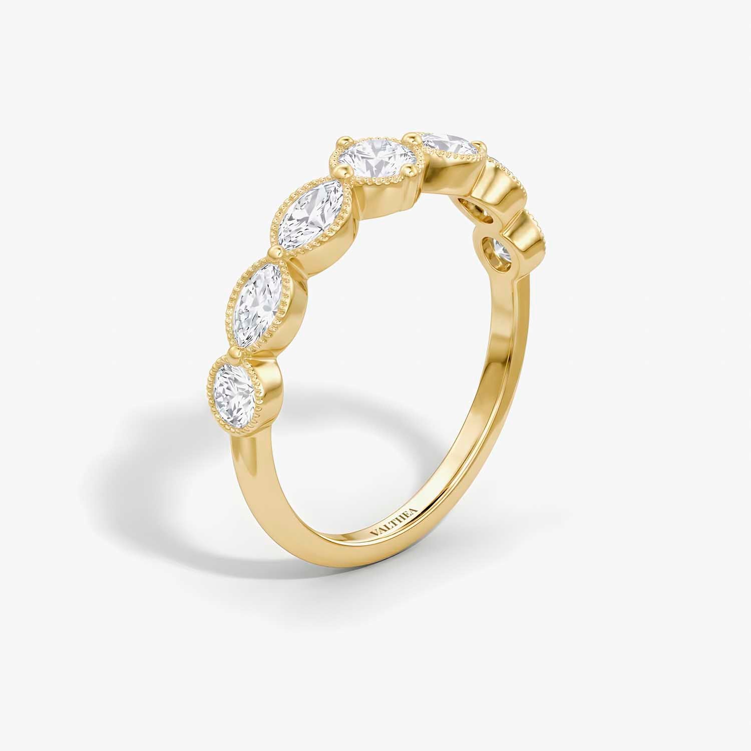 The Cor Lux Ordo Marquise Milgrain Pave Eternity Ring