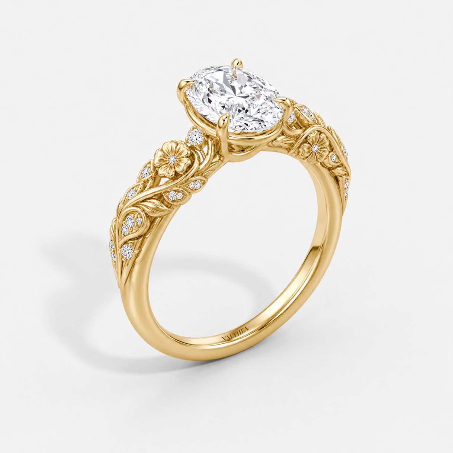 The Clementia Lumiere Round Filigree Floral Ring