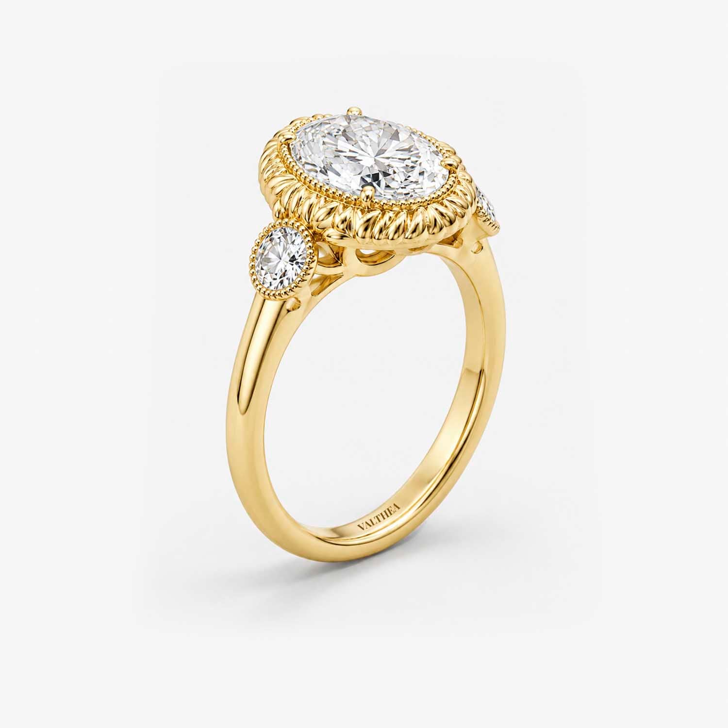 The Filigree Lumiere Oval Solitaire Ring