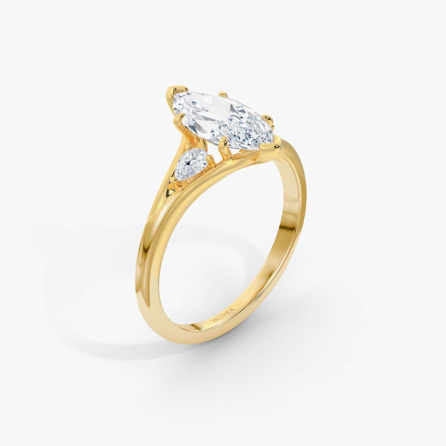 The Crescent Trio Ring