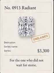 No. 0913 Radiant. Unclaimed. $3,300.