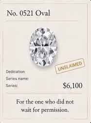 No. 0521 Oval. Unclaimed. $6,100.